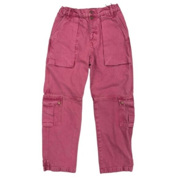 **SOLD NWOT Free People Berry Marx Slouchy Cargo Jeans - Picture 6 of 11